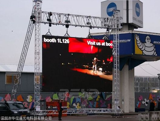 2.5-10mm Piksel Pitch Özel Dış LED Video Duvarları Dayanıklı Yüksek Performanslı ODM