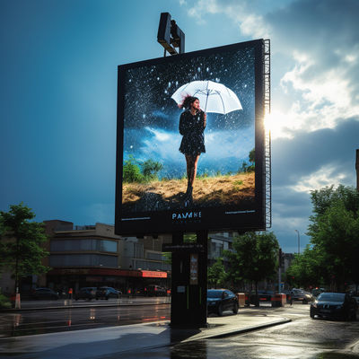 Su geçirmez P3 LED Ekranı Reklam İçin Dışarıda geçirmez