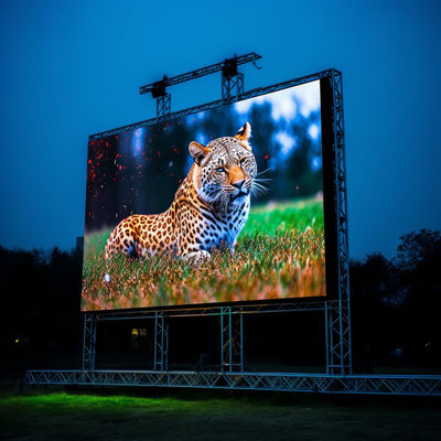 Yüksek renk derinliği ile açık hava P3 / P3.91 LED Video Duvar Kiralama Ekranı