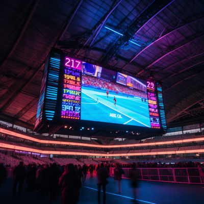 İçerideki Asılı Stadyum LED Ekranı 1920Hz Yenileme Hızı ISO9001
