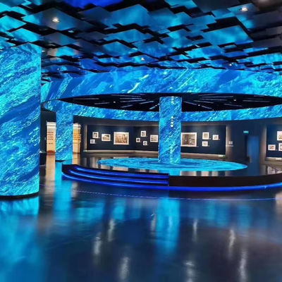 Işık ve Tasarım Sinfoni İç Evren için Modern Eğilmiş LED Ekranı