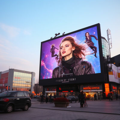 Tüketim 5000 1 Kontrast oranı Asılı Montaj Yöntemli Dış LED Reklam Ekranı