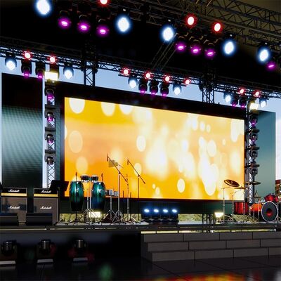 Outdoor Rental P4.81 LED Screen with Wide Viewing Angles and Fast Setup for Stage Backgrounds, Easy Transport with Flight Cases