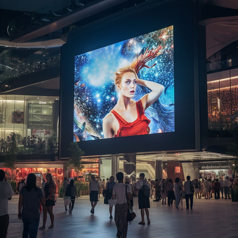 ODM Dış LED Reklam Ekranı Hava Duruma Karşı P3 Alışveriş Merkezi LED Ekranı