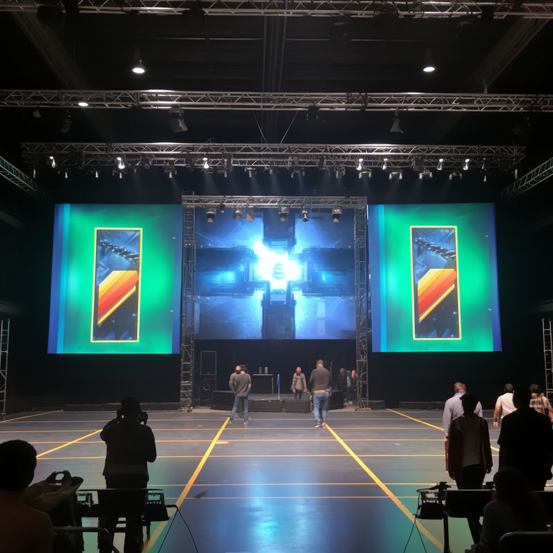 Konsert İçerideki Sahne LED Ekran Kiralama HDMI / DVI / VGA Girişleri