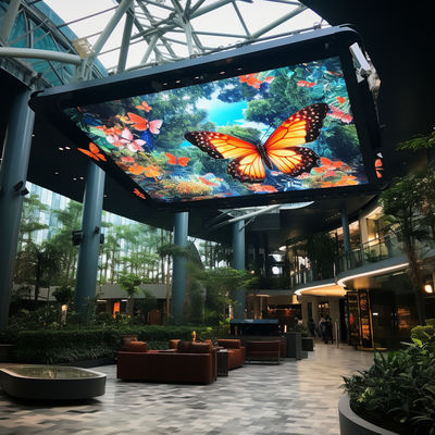 IP65 LED Video Duvar Panelleri P3 Dış Açık Şeffaf LED Ekranı FCC