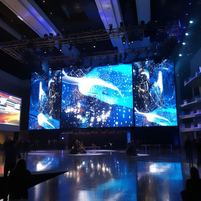 Yüksek Kontrastlı LED Ekran Video Duvarı P5 / P6 İçeride Kiralık LED Ekranı