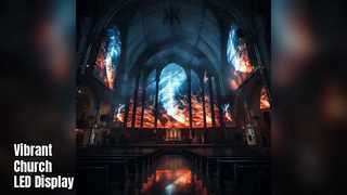 Kilise LED Ekran 3mm P3 16.7M Renkler